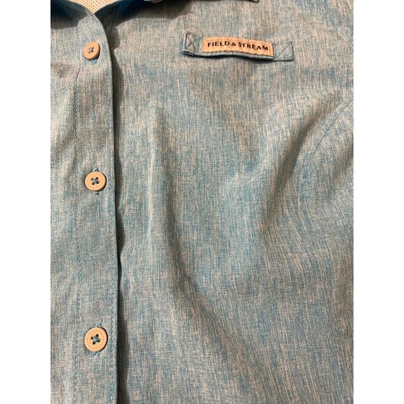 Field & Stream Women's Long Sleeve Size Large Button Up Blue‎ Outdoors Hiking - Picture 4 of 7
